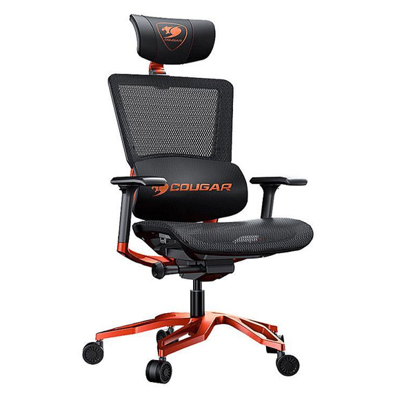 COUGAR ARGO Adjustable Mesh Seat Gaming Chair (Orange & Black)