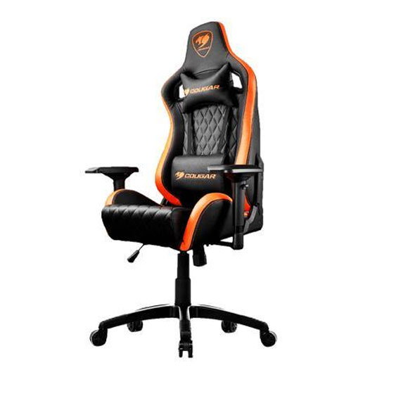 Cougar Armor S Premium PVC Leather Gaming Chair (Orange & Black)