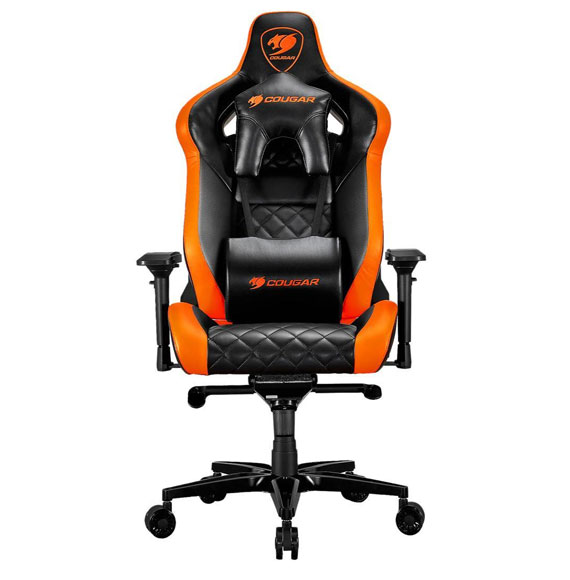 Cougar Armor Titan 170 Degree Reclining Gaming Chair (Orange & Black)