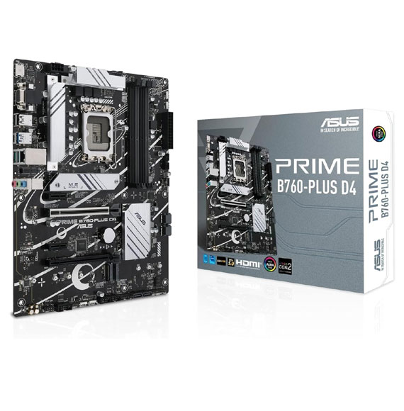 ASUS Prime B760-PLUS D4 Intel LGA 1700 ATX Motherboard