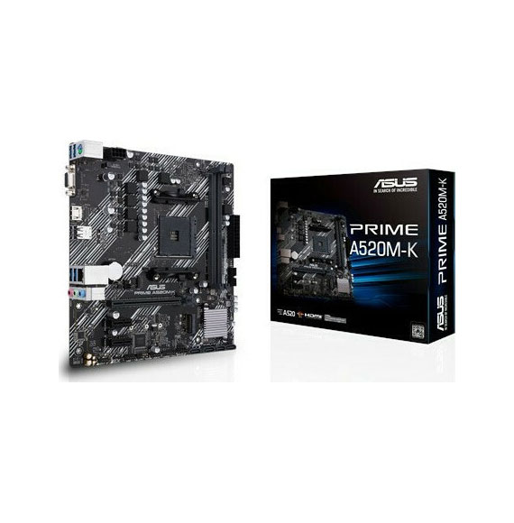 Asus Prime A520M-K AMD AM4 Socket Micro ATX Motherboard