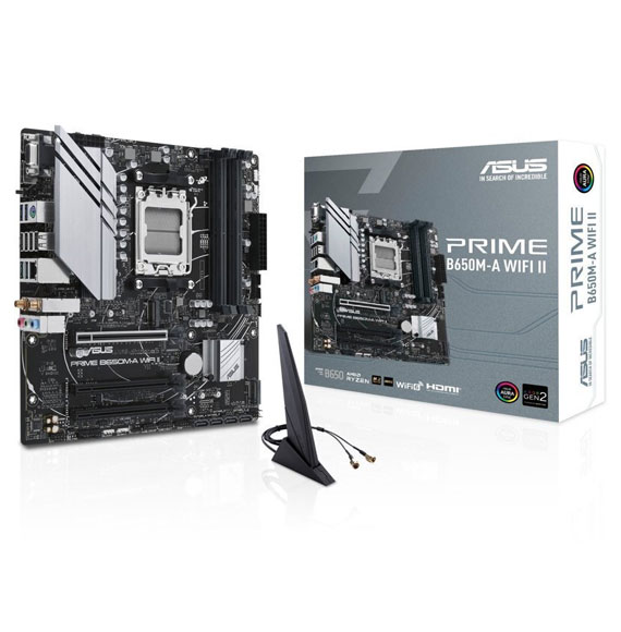 Asus Prime B650M-A WIFI II CSM AMD AM5 Socket Micro ATX Motherboard