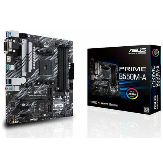 Asus Prime B550M-A AMD AM4 Socket Micro ATX Motherboard